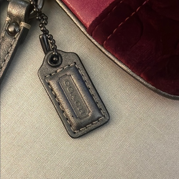 EUC Coach Patchwork Wristlet - Pink and Silver - Picture 4 of 5